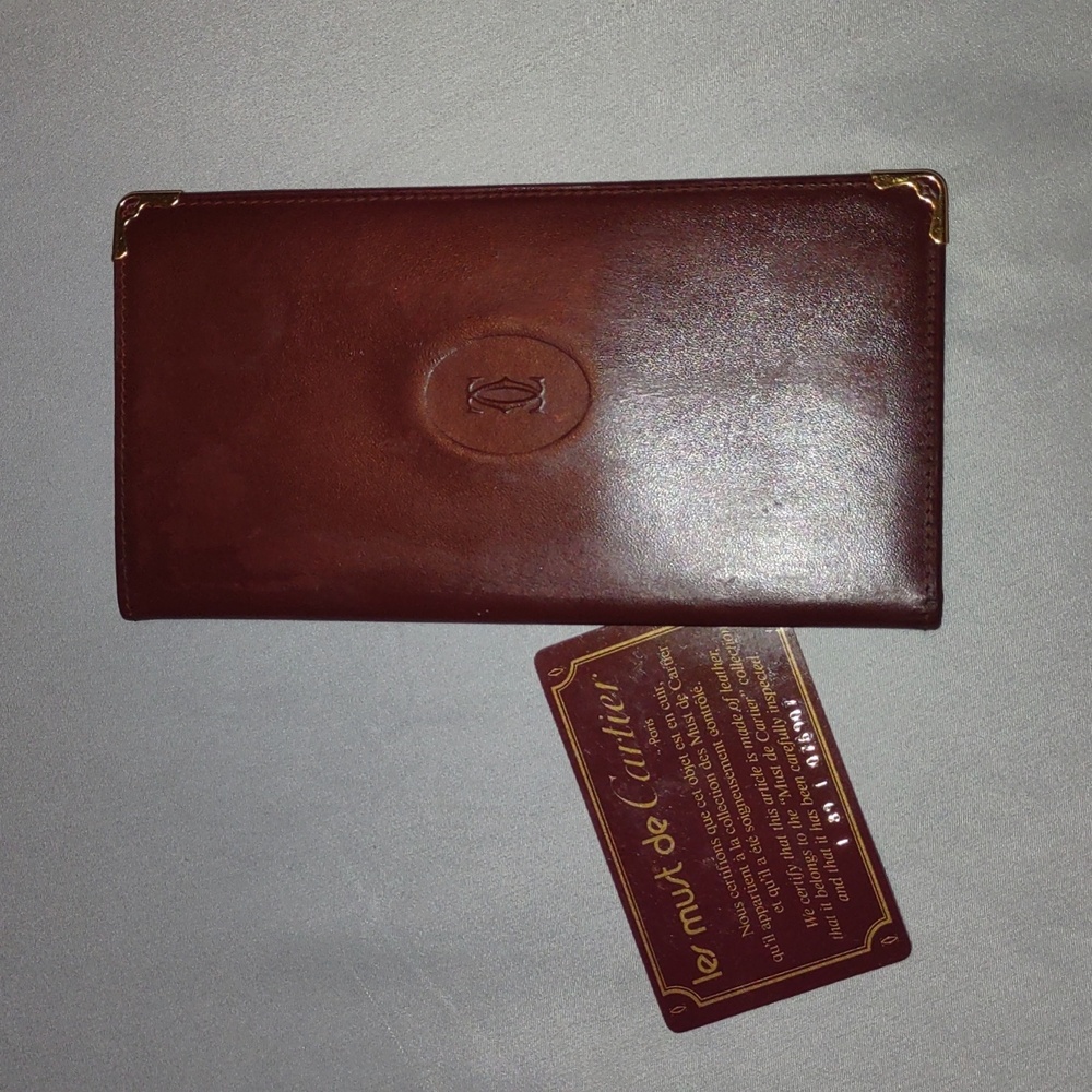 Authentic Vintage Cartier International Women's Wallet with Official Card